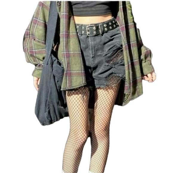 Hollister Pants - 2 for $38 Hollister black light wash destressed high rise vintage denim shorts